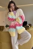 Patsy Chunky Knit Cardigan Brights ~ /20